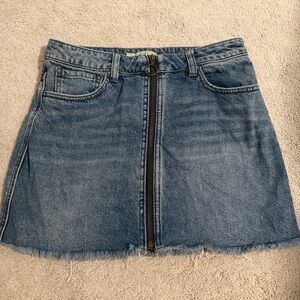 Free People Jean Skirt